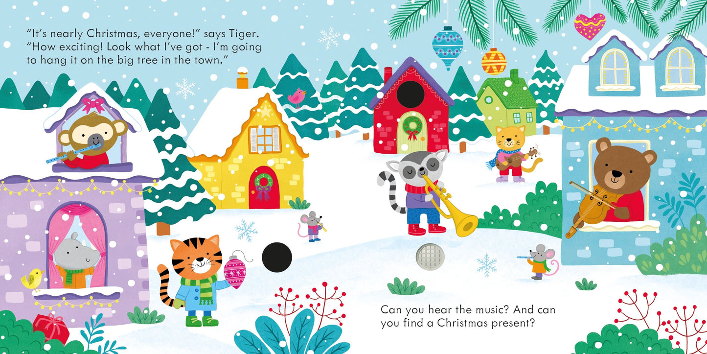 Carte Usborne pentru copii, cu sunete de Craciun