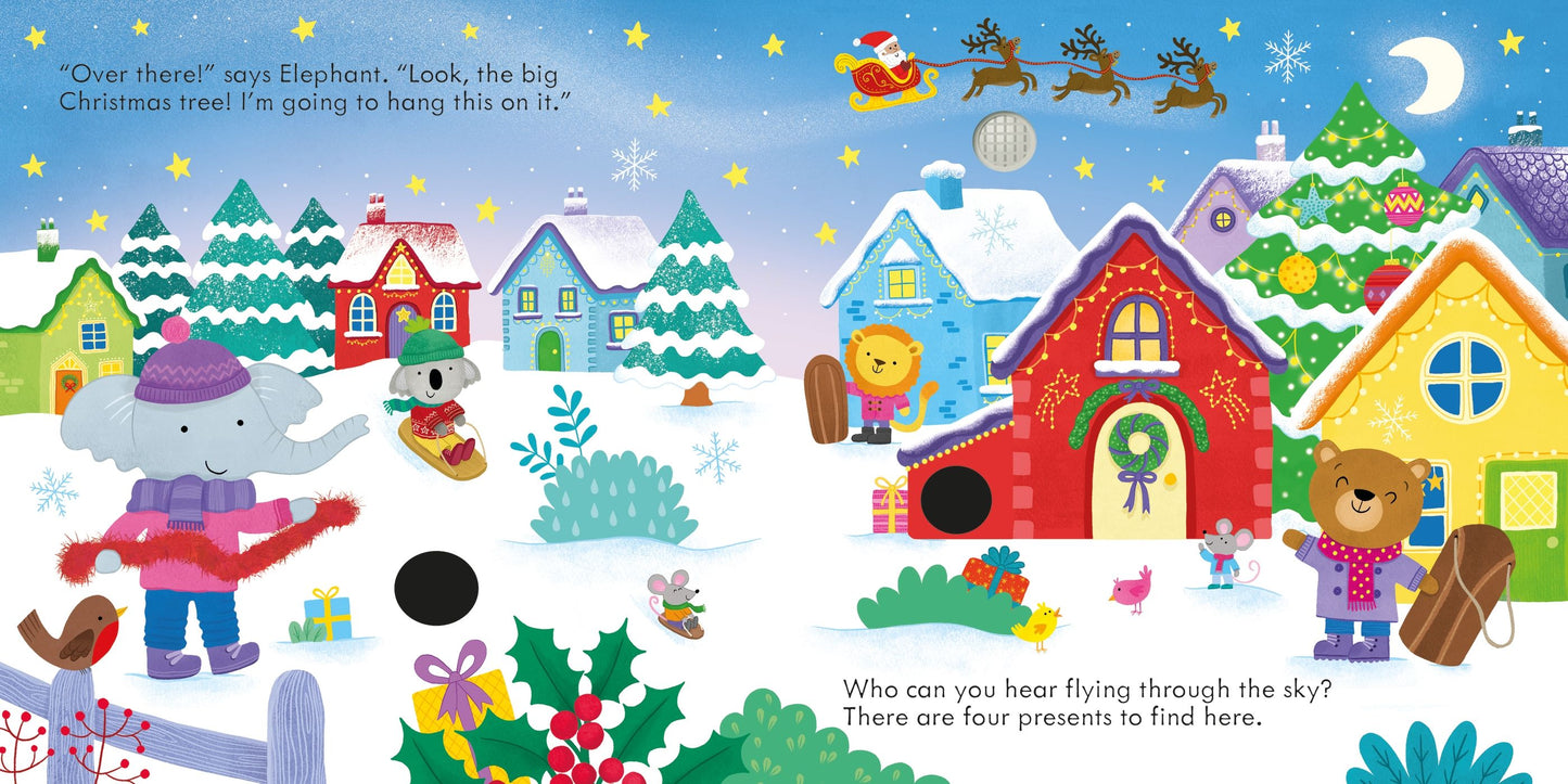 Carte Usborne pentru copii, cu sunete de Craciun
