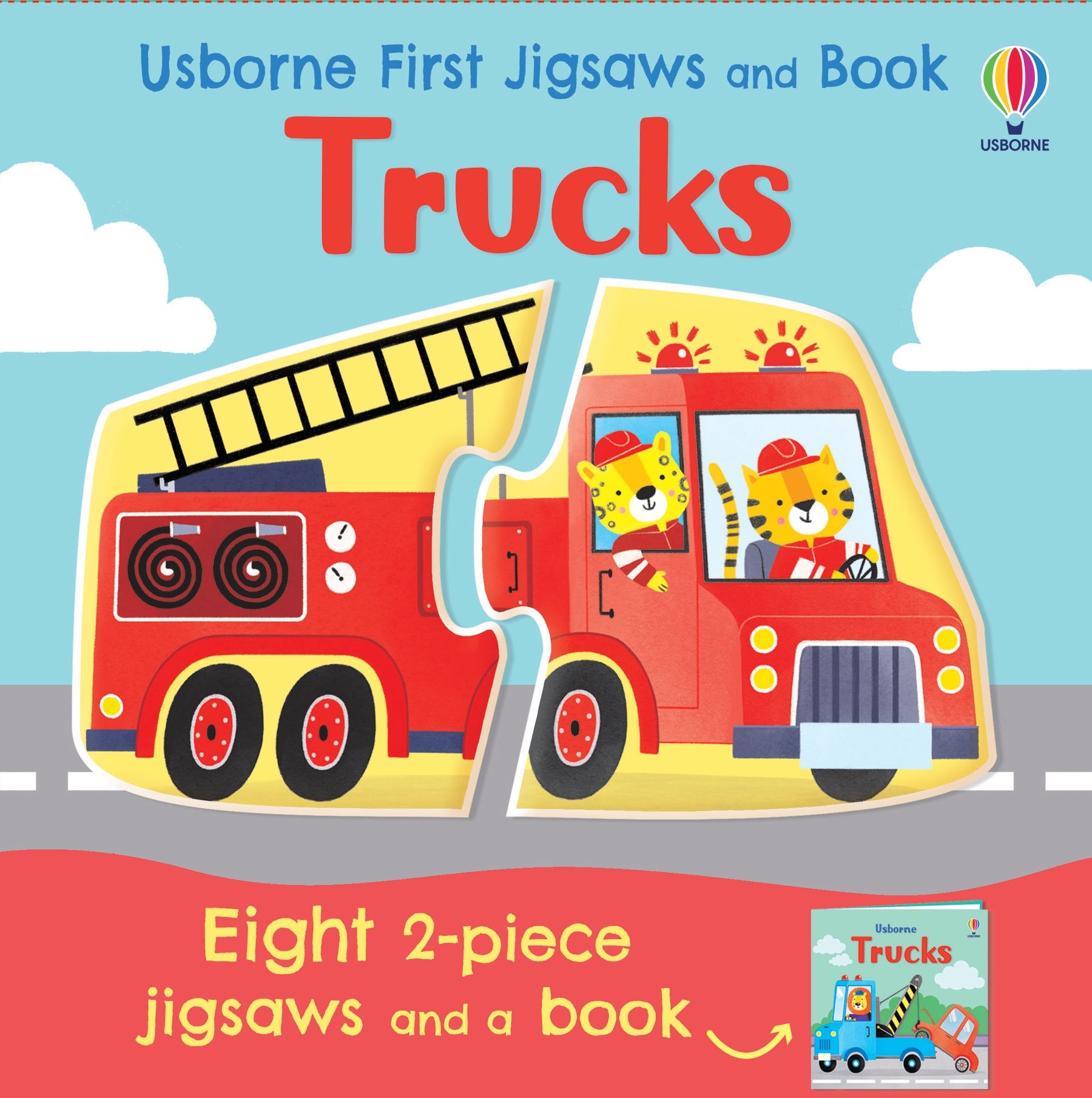 Set carte si puzzle-uri Usborne pentru copii