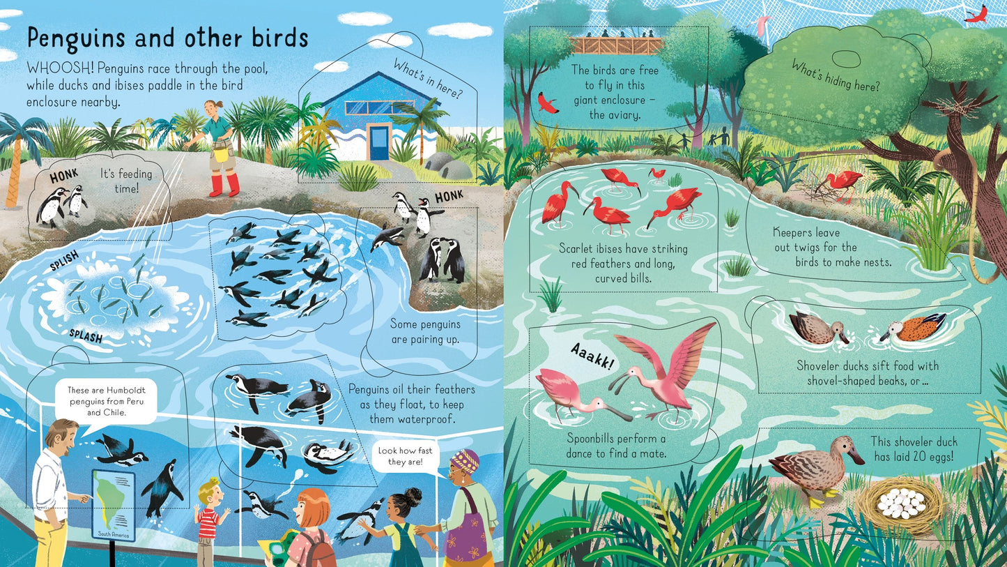 Carte educativa pentru copii, cartonata integral, ilustrata, Usborne Look Inside