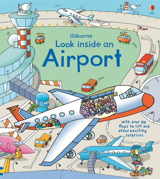 Carte pentru copii cu clapete, educativa, ilustrata, cartonata integral, Usborne Look Inside