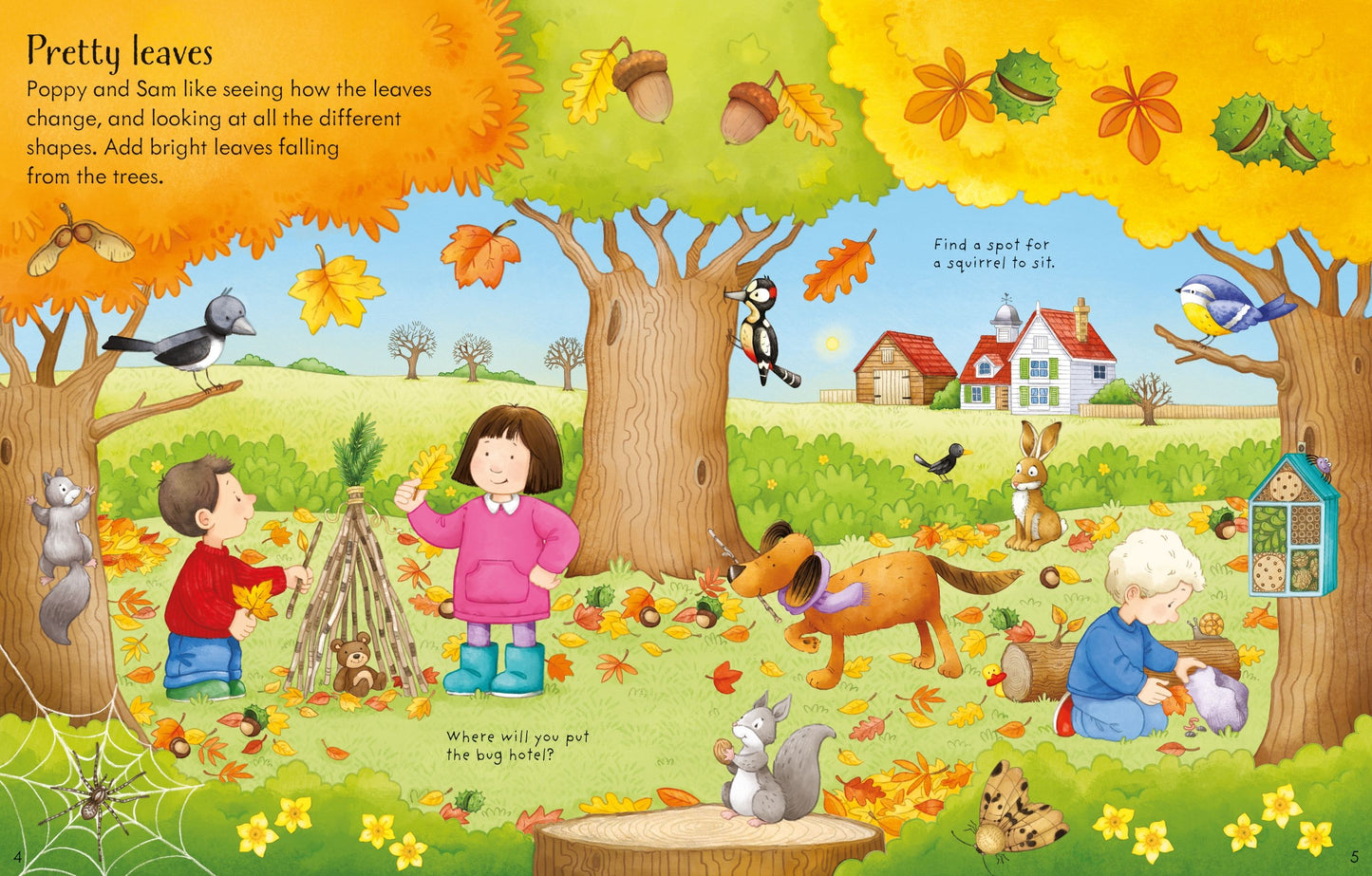 Carte cu Usborne pentru copii cu stickere autocolante