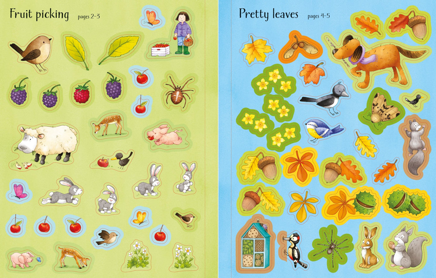 Carte cu Usborne pentru copii cu stickere autocolante