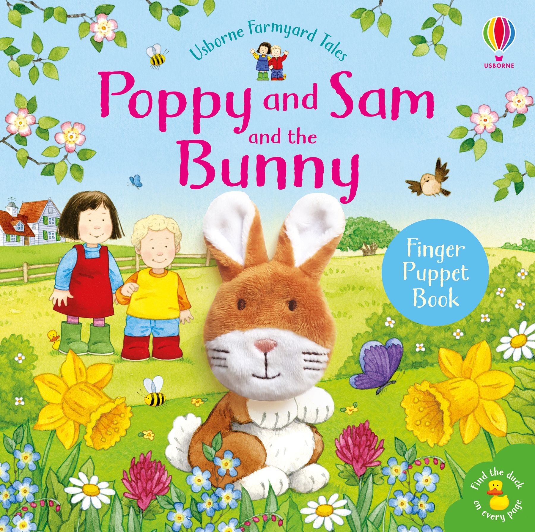 Carte Usborne pentru copii, cu povesti si mascota pentru deget