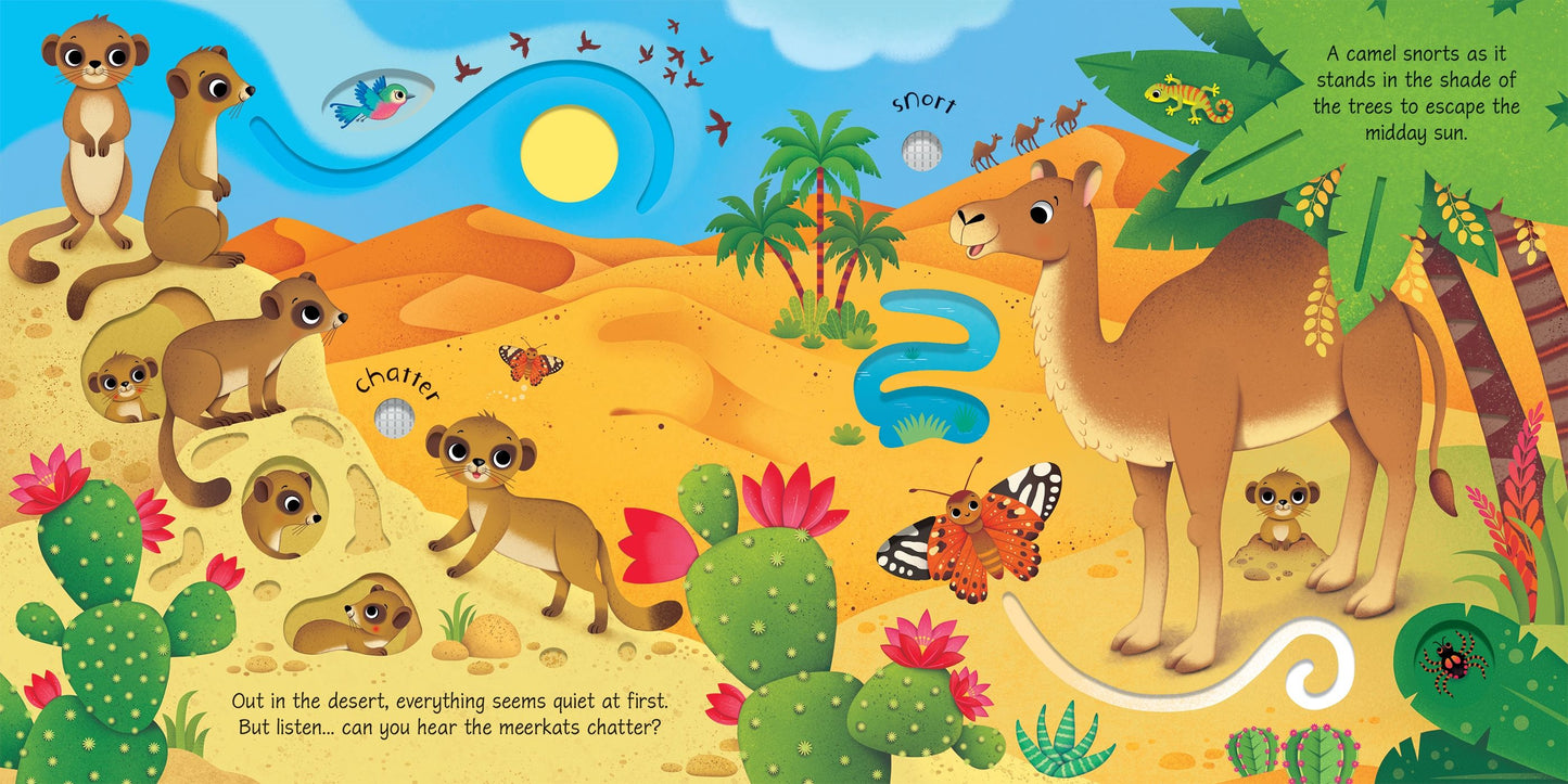 Carte Usborne pentru copii, cu sunete de animale salbatice