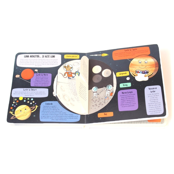 Carte educativa pentru copii, cu clapete