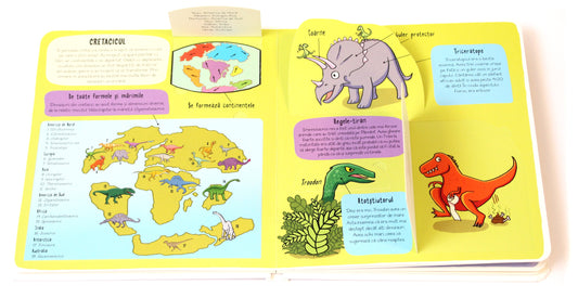 Carte educativa pentru copii, cu clapete