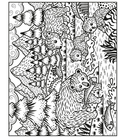 Carte pentru copii pentru pictura cu apa Usborne Magic Painting