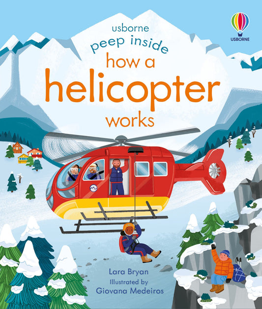 Carte educativa pentru copii cu clapete integral cartonata Usborne Peep Inside
