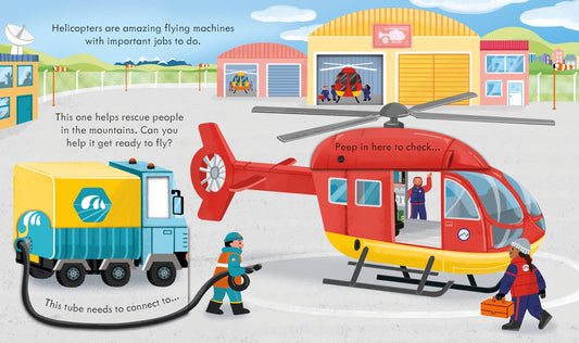Carte educativa pentru copii cu clapete integral cartonata Usborne Peep Inside