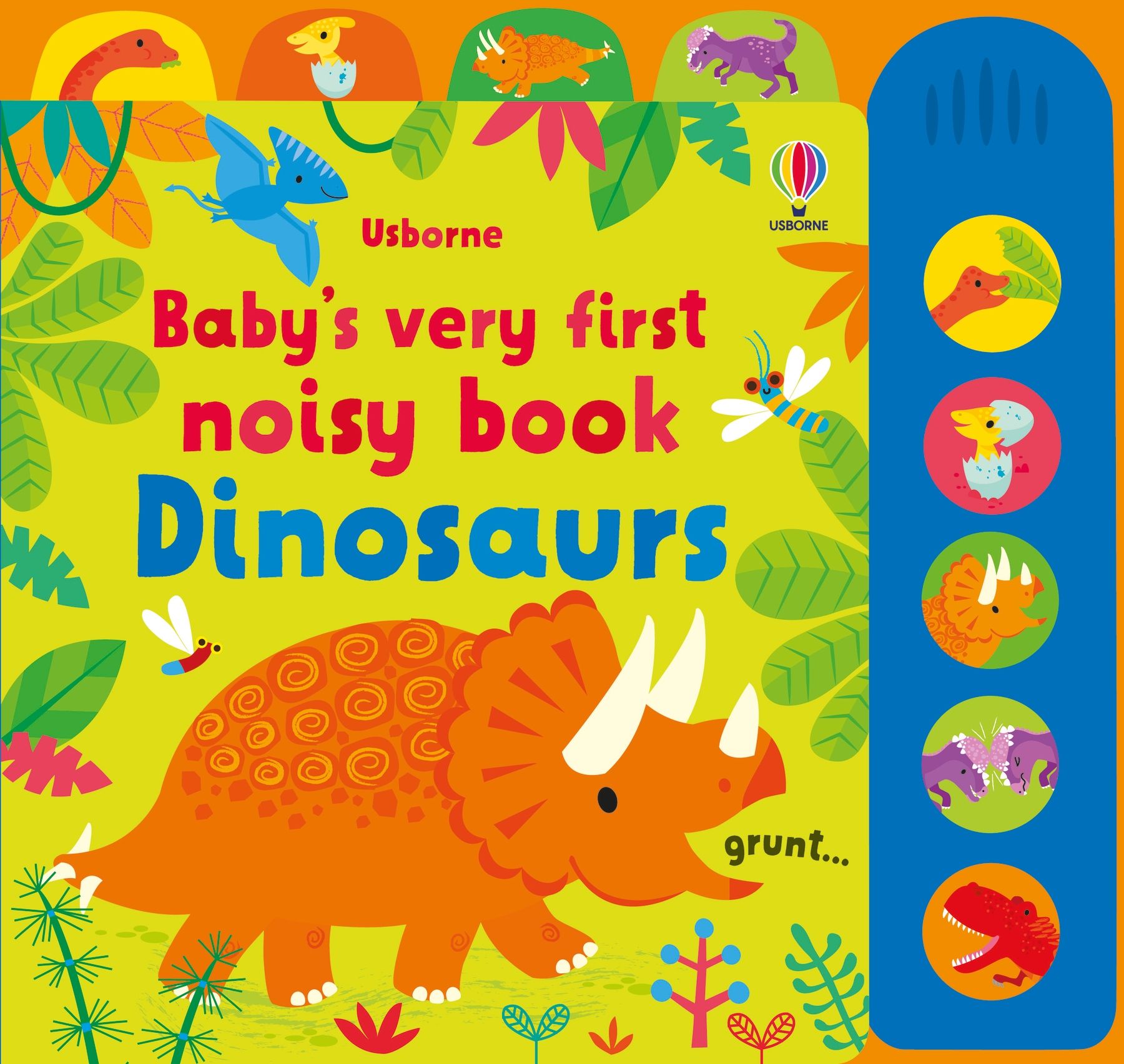 Carte Usborne pentru copii, cu sunete de dinozauri