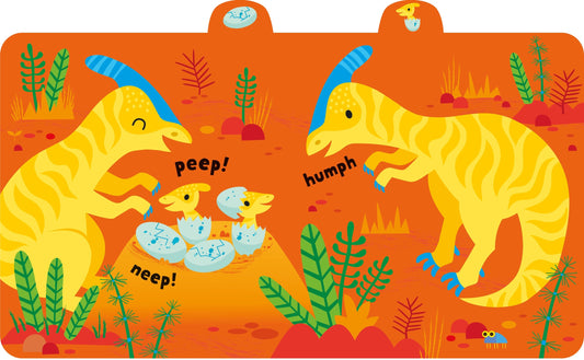 Carte Usborne pentru copii, cu sunete de dinozauri
