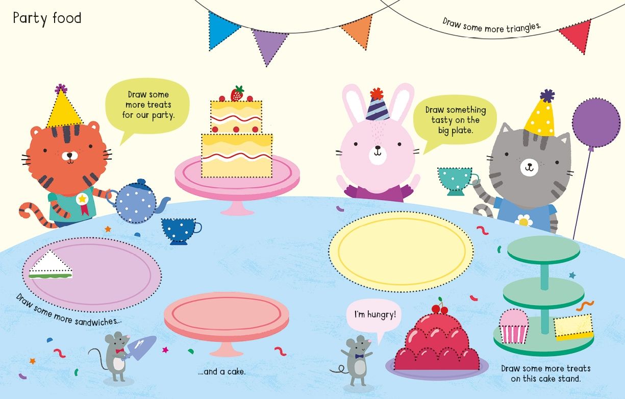 Carte pentru copii reutilizabila, cu marker lavabil Usborne wipe clean