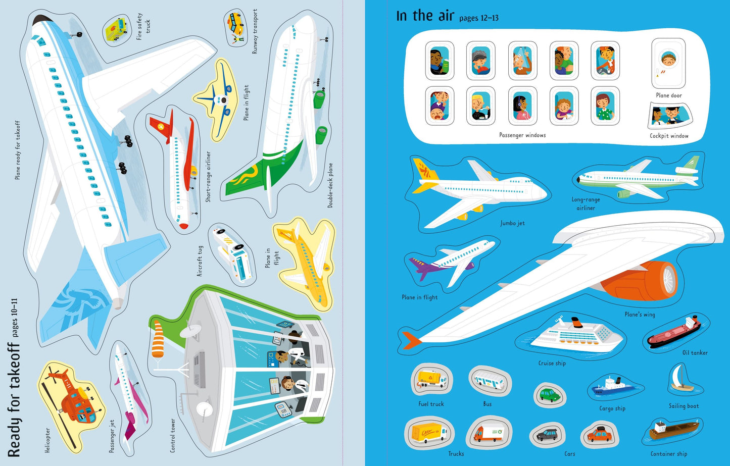 Carte pentru copii cu stickere autocolante Usborne First Sticker Book