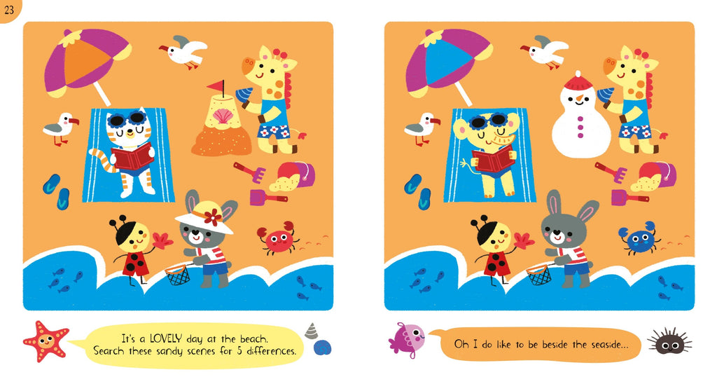 Carte pentru copii Gaseste Diferentele pentru dezvoltarea atentiei Usborne