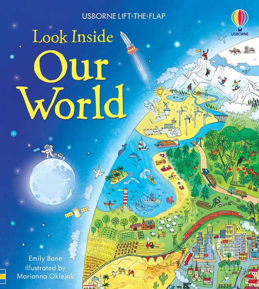 Carte educativa pentru copii, cartonata integral, cu clapete si ilustratii, Usborne Look Inside
