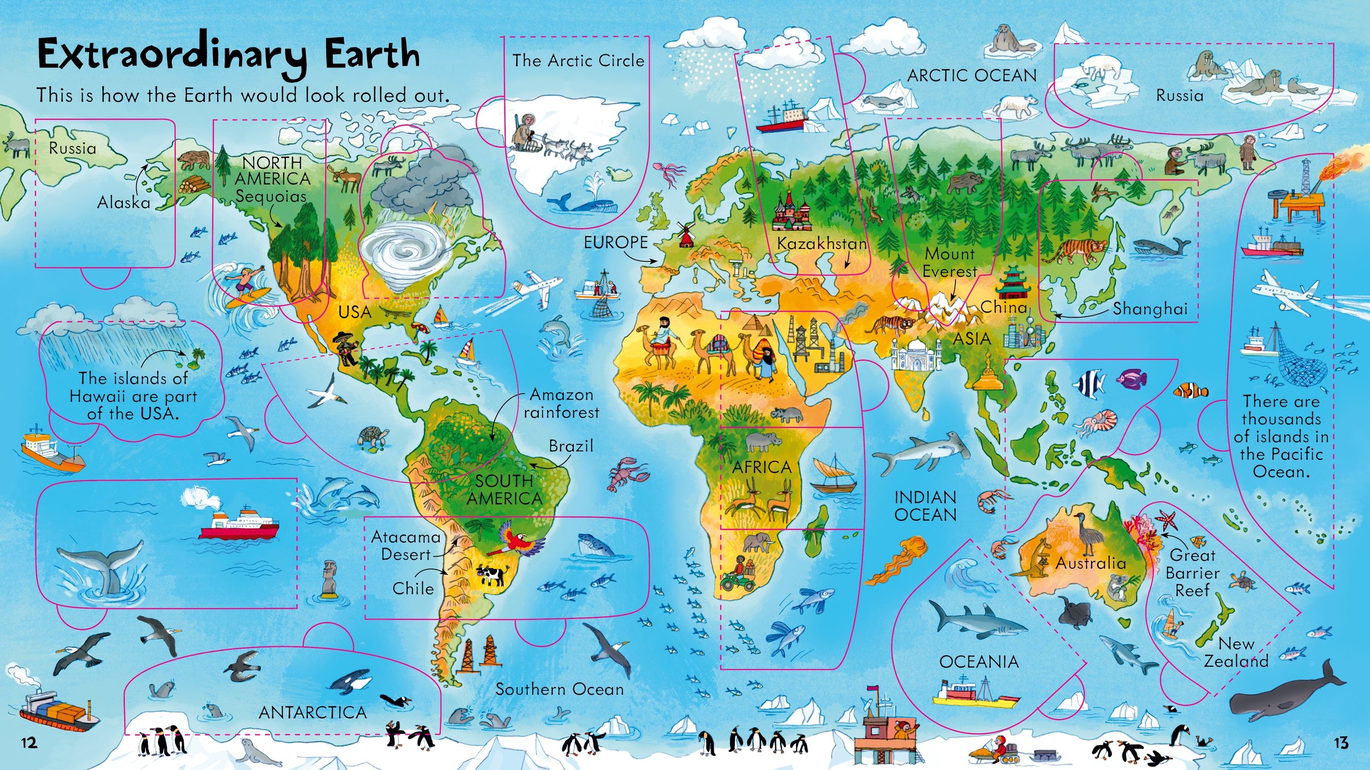 Carte educativa pentru copii, cartonata integral, cu clapete si ilustratii, Usborne Look Inside