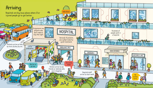 Carte educativa pentru copii, cu ferestre, Usborne Look Inside