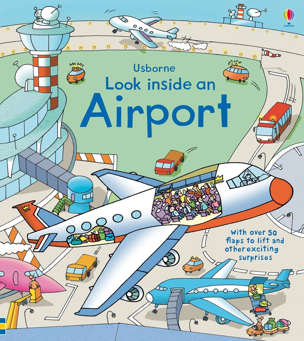Carte pentru copii cu clapete, educativa, ilustrata, cartonata integral, Usborne Look Inside