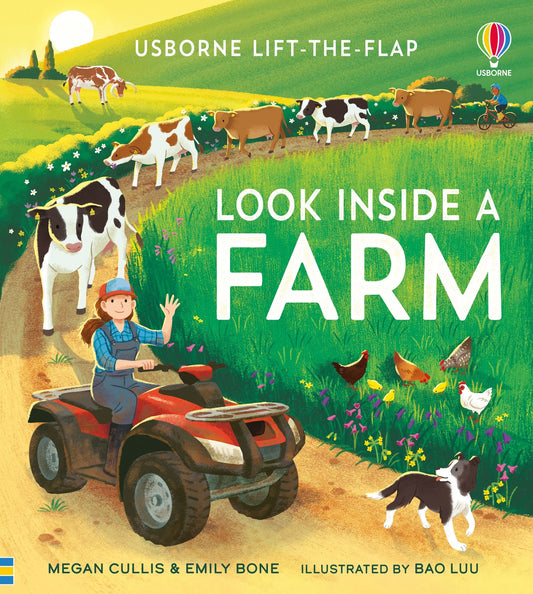Carte pentru copii cu clapete, integal cartonata, ilustrata si educativa Usborne Look Inside