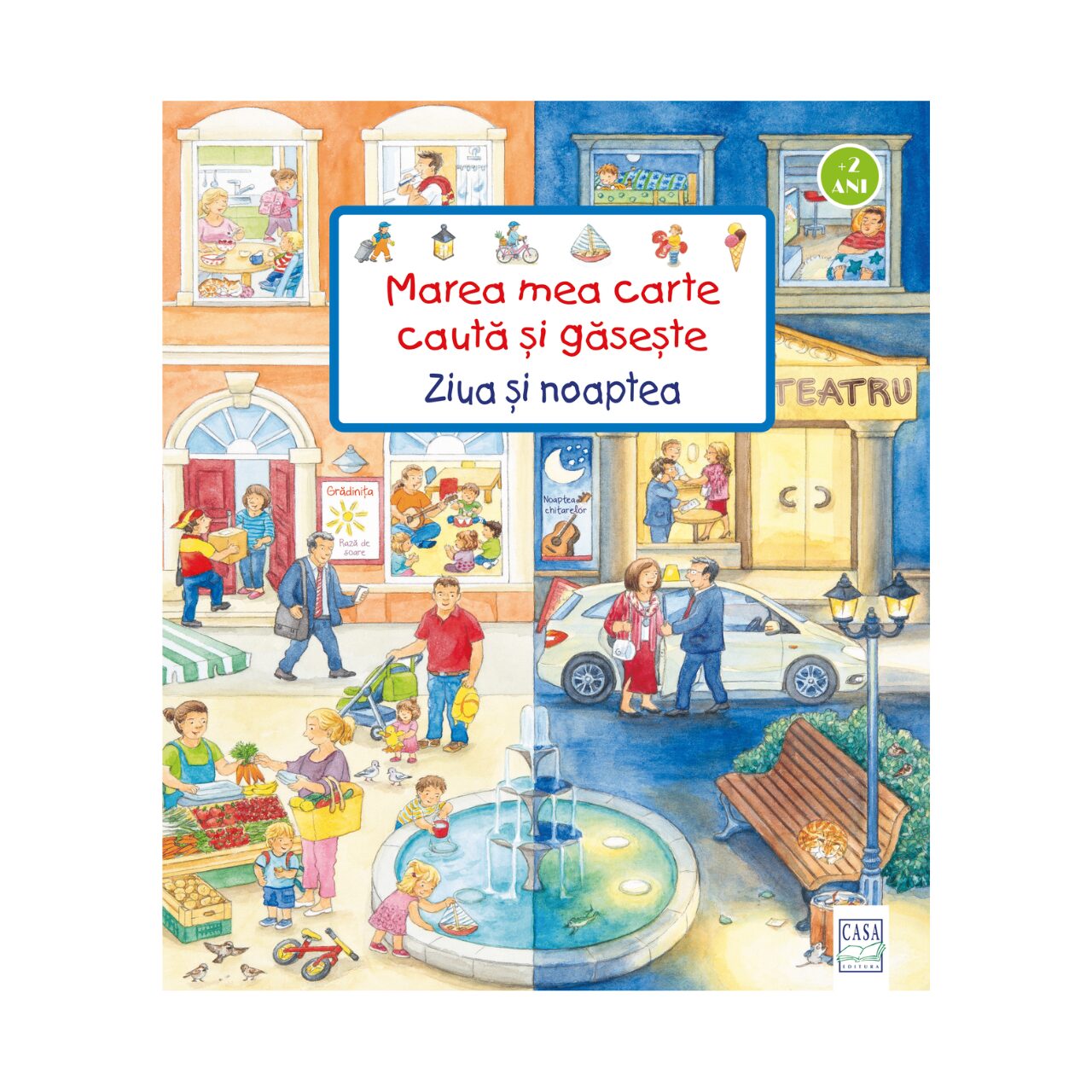 Carte de activitati cauta si gaseste pentru copii 2 ani +, cartonata, ilustrata, in limba romana