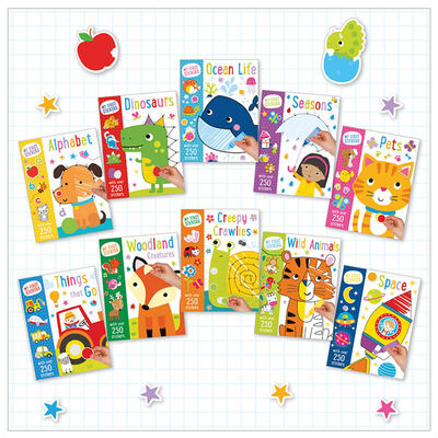 Set de carti pentru copii, cu stickere autocolante si activitati