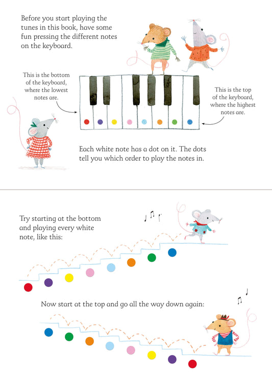Carte Usborne pentru copii, cu tastatura de pian pentru a canta melodii
