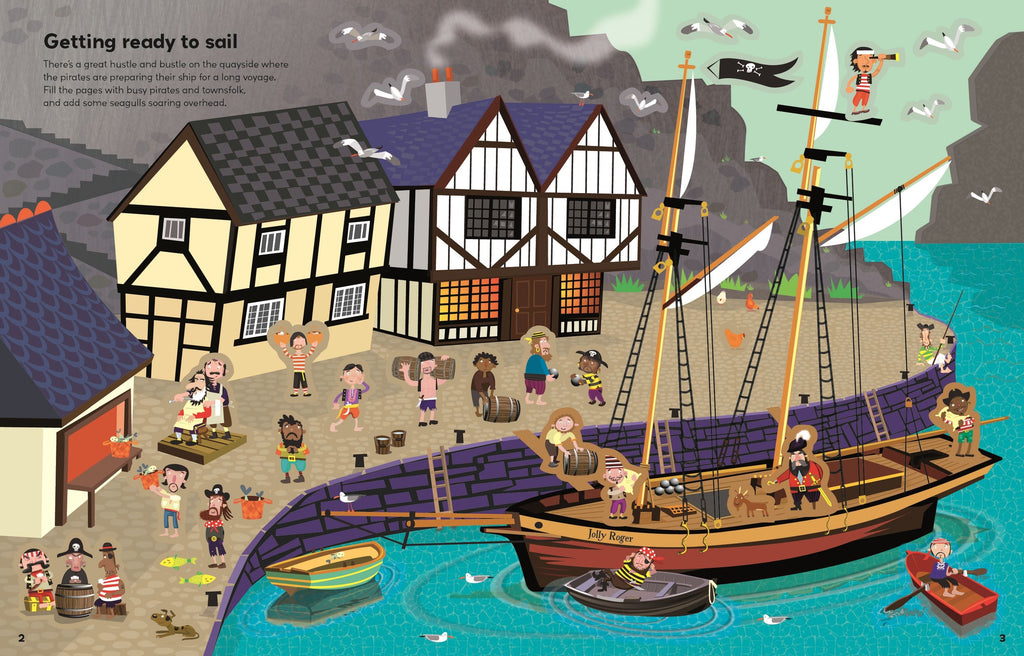 Carte Usborne pentru copii cu stickere autocolante