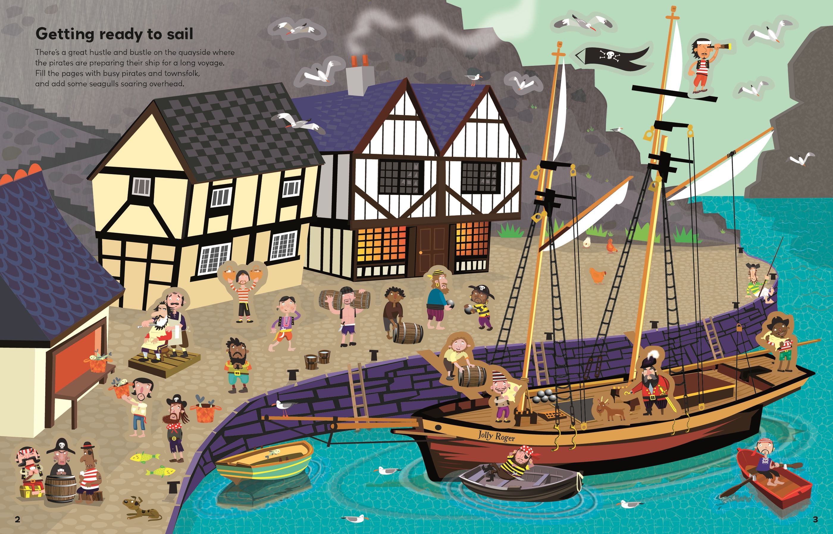 Carte Usborne pentru copii cu stickere autocolante