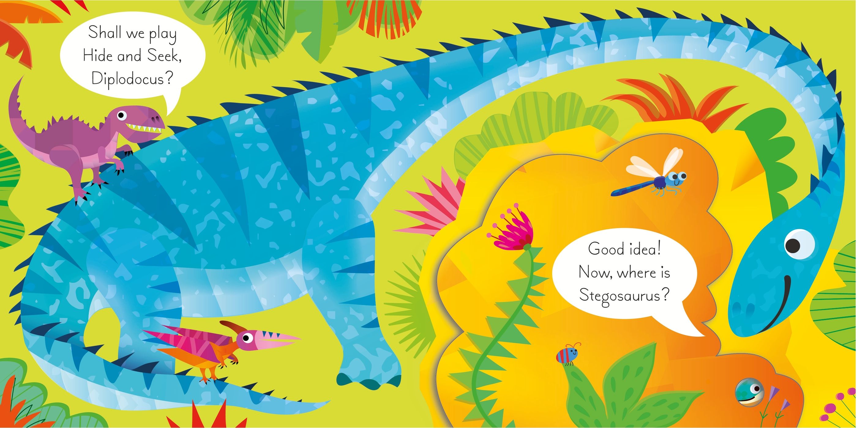 Carte interactiva pentru copii, cartonata, ilustrata, Usborne Play Hide and Seek
