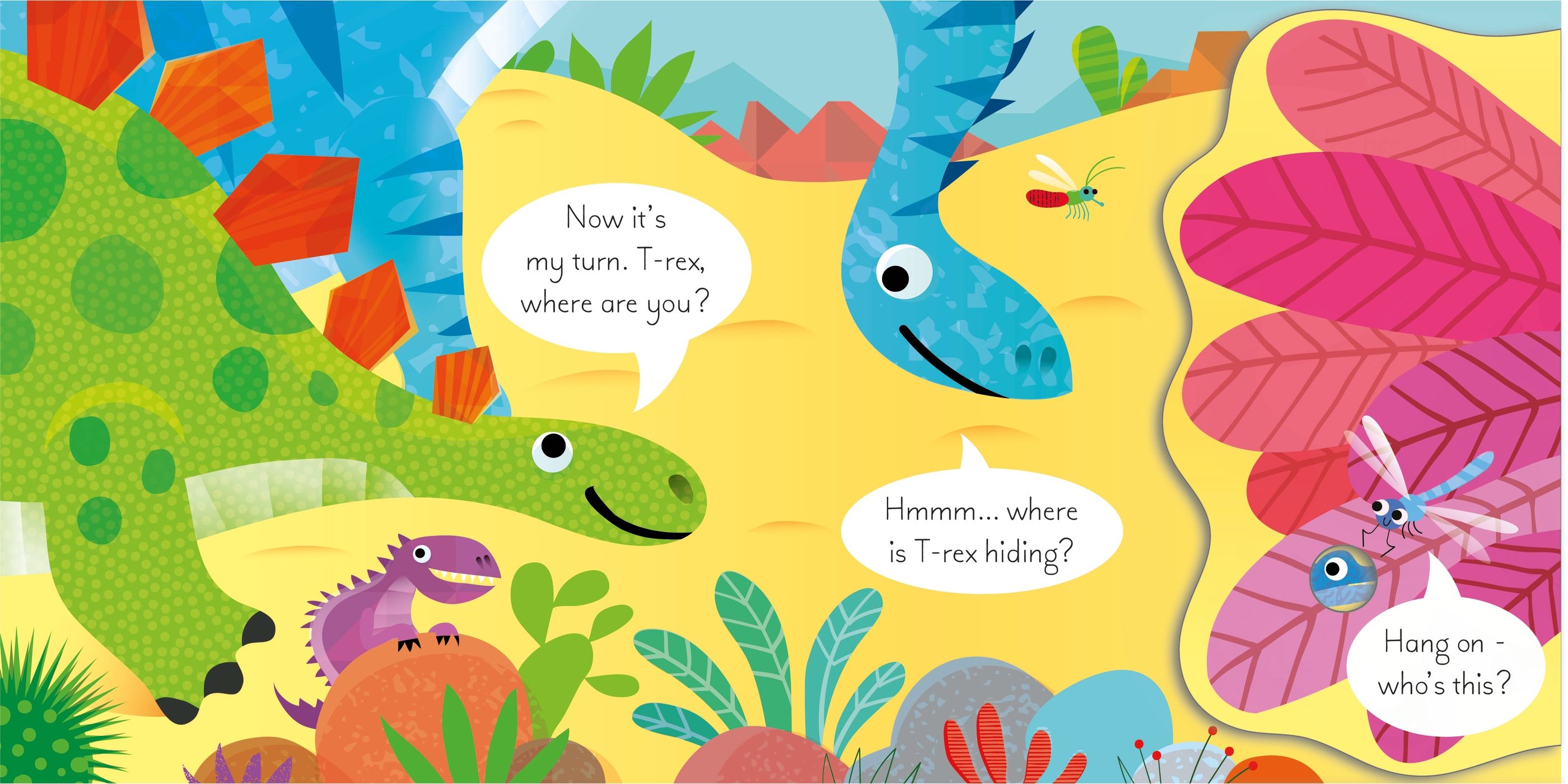Carte interactiva pentru copii, cartonata, ilustrata, Usborne Play Hide and Seek