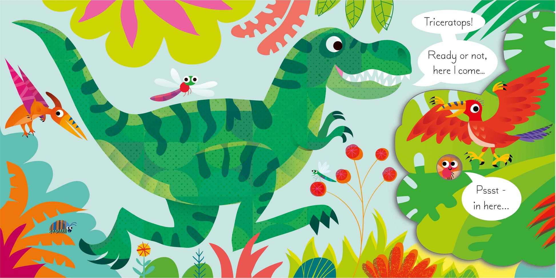 Carte interactiva pentru copii, cartonata, ilustrata, Usborne Play Hide and Seek