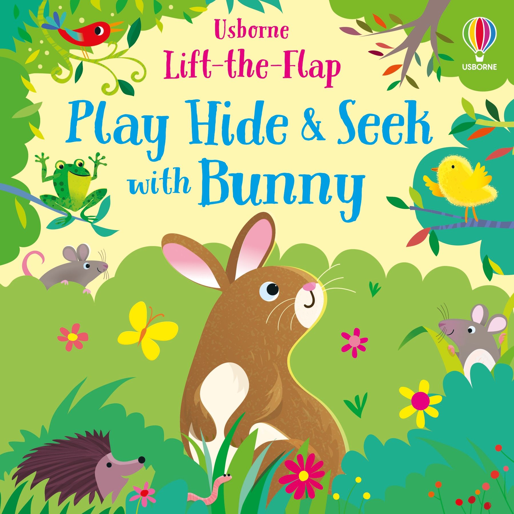 Carte pentru copii cartonata integral, ilustrata, Usborne Play Hide and Seek