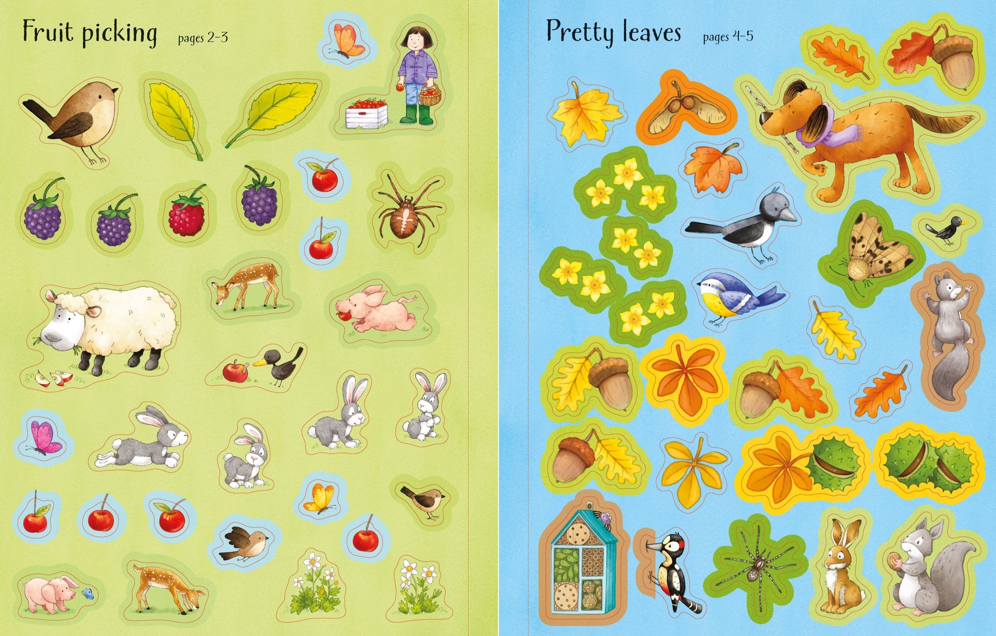 Carte cu Usborne pentru copii cu stickere autocolante 