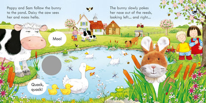 Carte Usborne pentru copii, cu povesti si mascota pentru deget