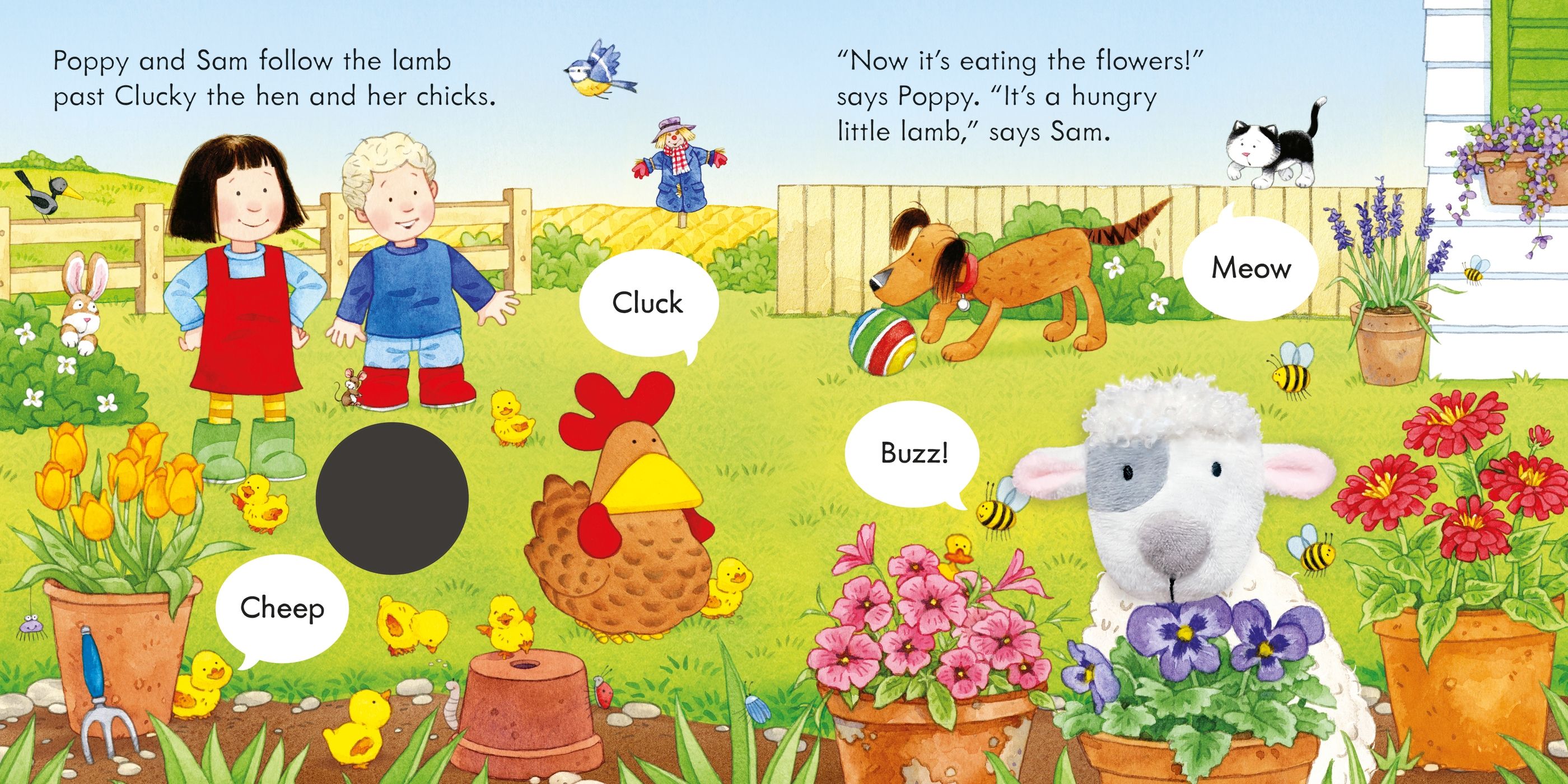 Carte Usborne pentru copii, cu povesti si mascota pentru deget