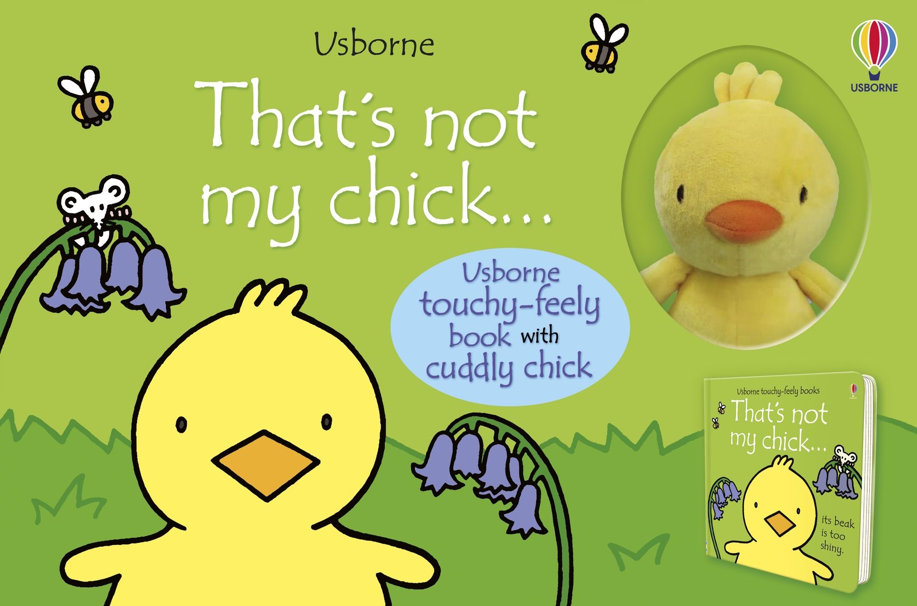 Set Usborne cu carte senzoriala si jucarie de plus pentru copii