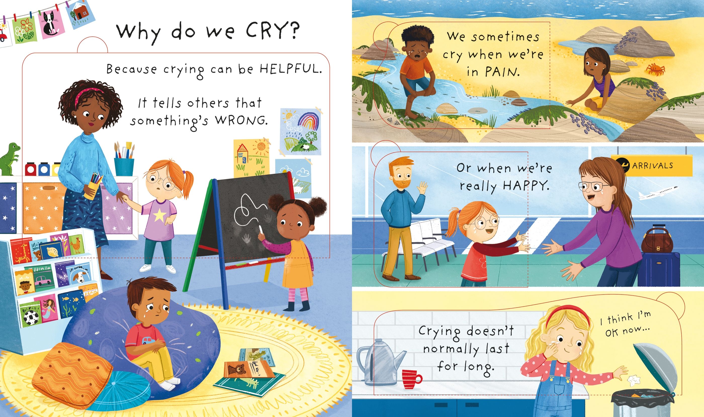 Carte educativa pentru copii, cu ferestre, Usborne