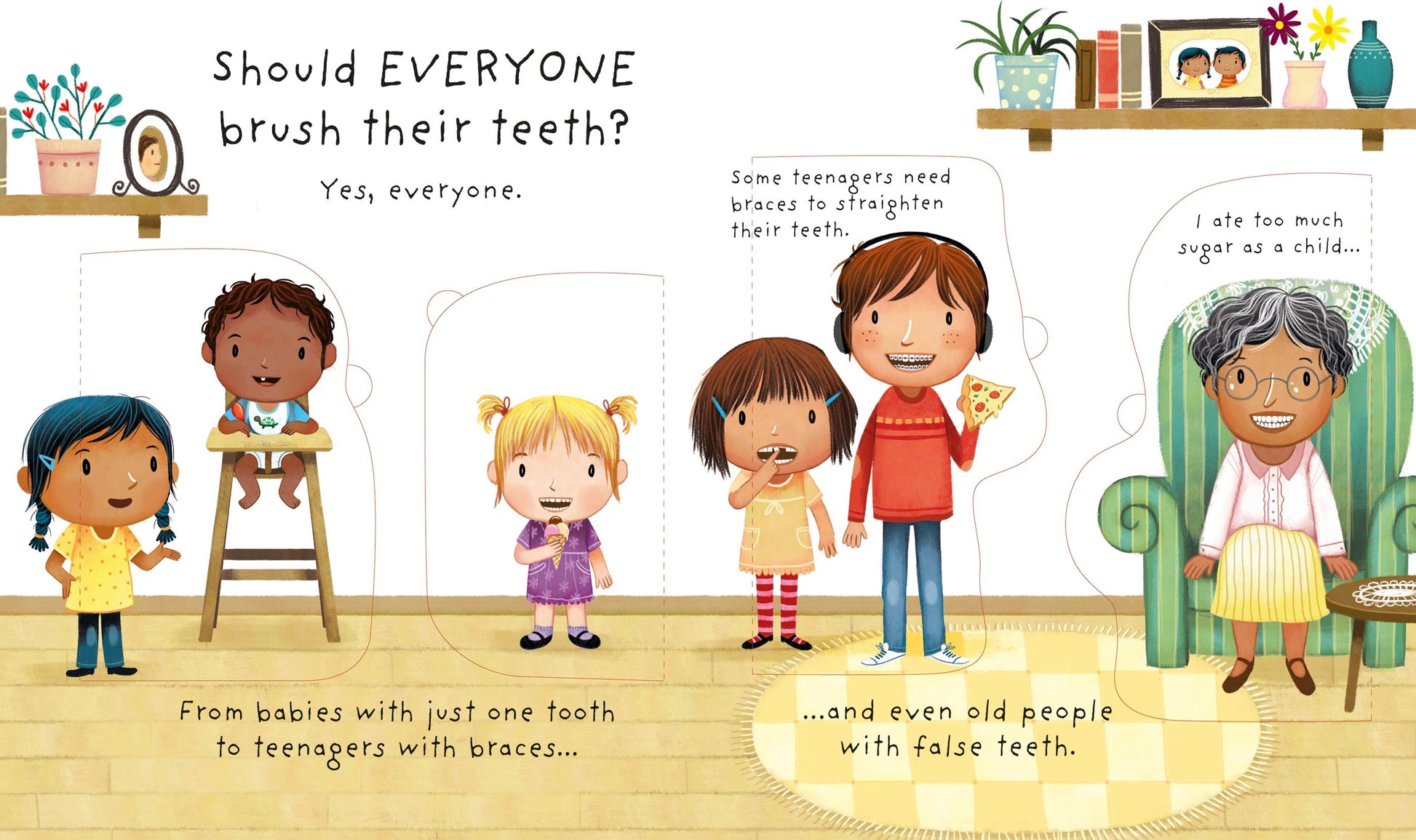 Carte educativa pentru copii, cu ferestre, Usborne