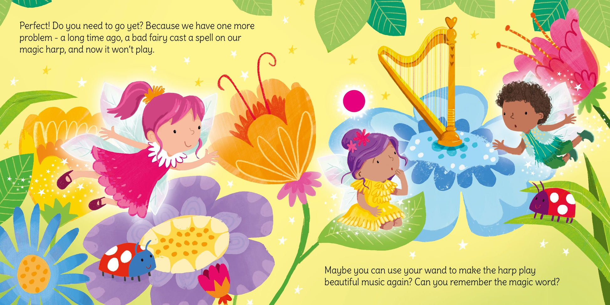Carte pentru copii cu sunete si bagheta magica, Usborne