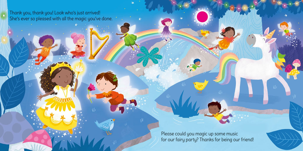 Carte pentru copii cu sunete si bagheta magica, Usborne