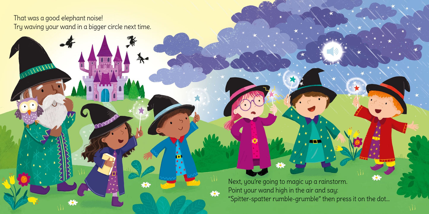 carte  pentru copii, cu sunete si bagheta magica Usborne