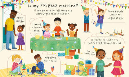 Carte educativa pentru copii, despre emotii, cartonata integral si cu ferestre Usborne