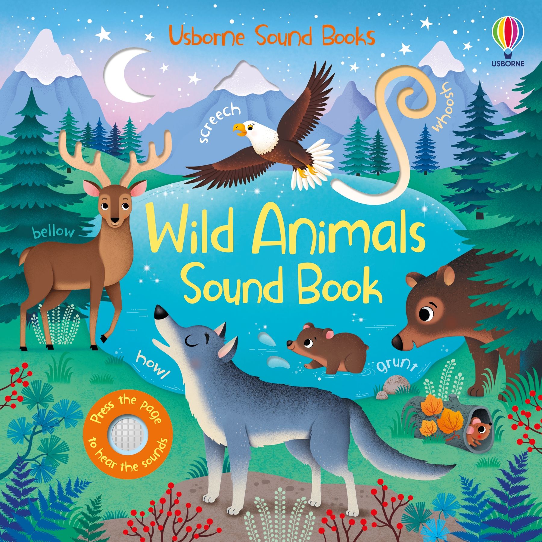 Carte Usborne pentru copii, cu sunete de animale salbatice