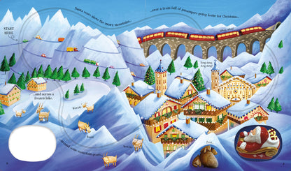 Carte Usborne pentru copii cu saniuta care zboara pe sine