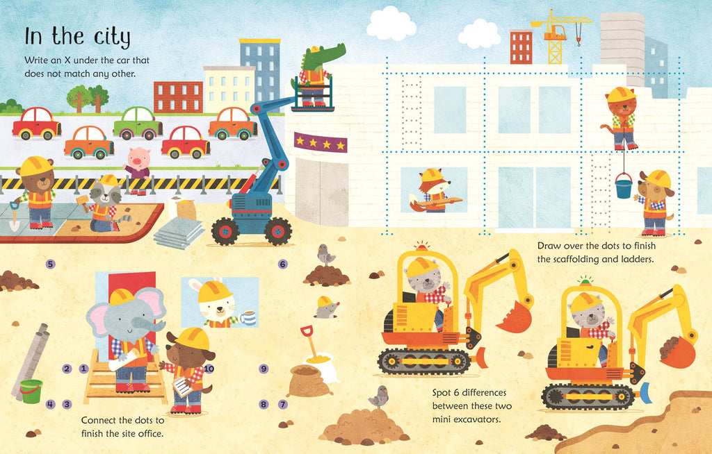 Carte Usborne reutilizabila cu marker lavabil