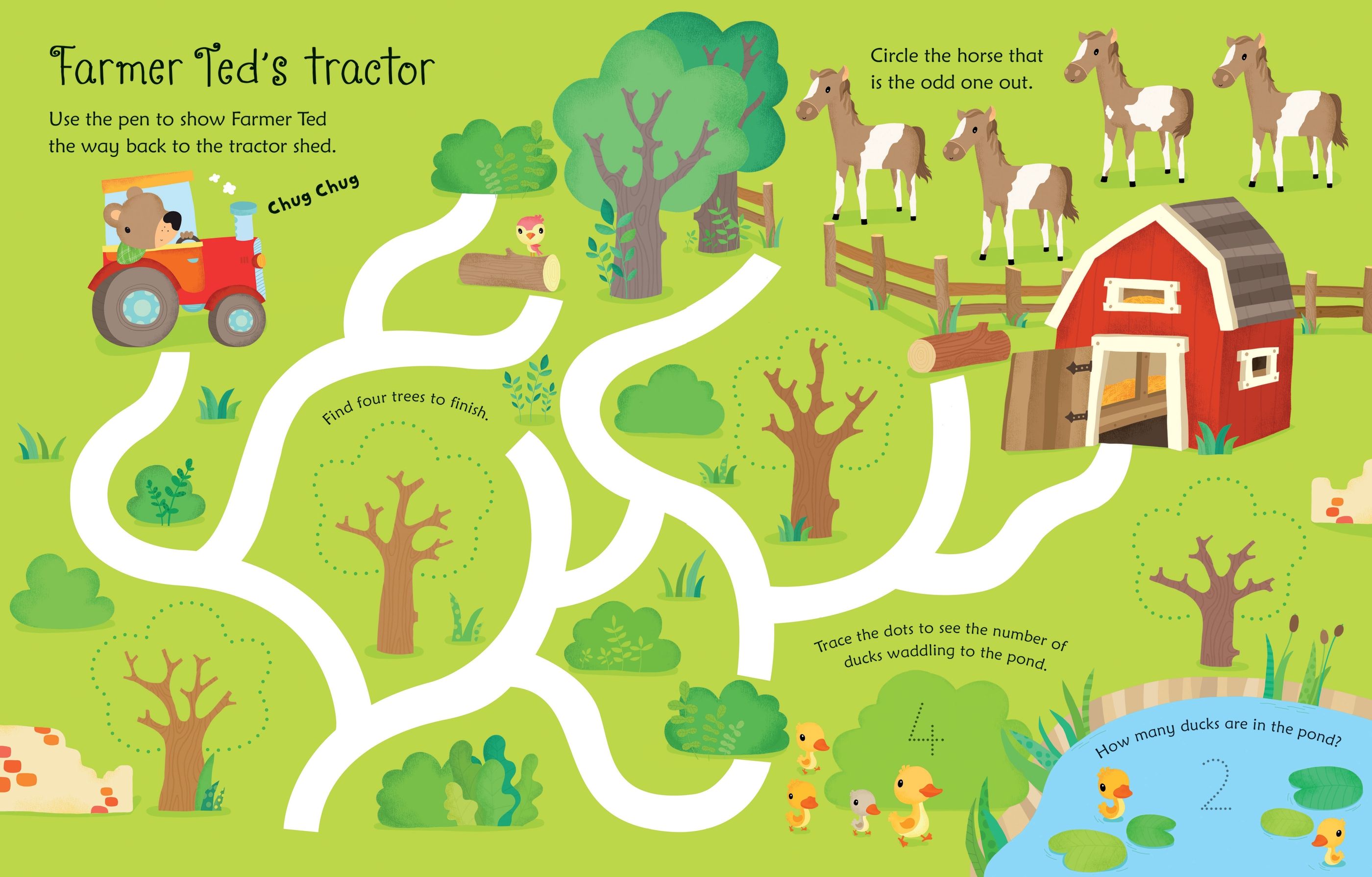 Carte Usborne reutilizabila cu marker lavabil