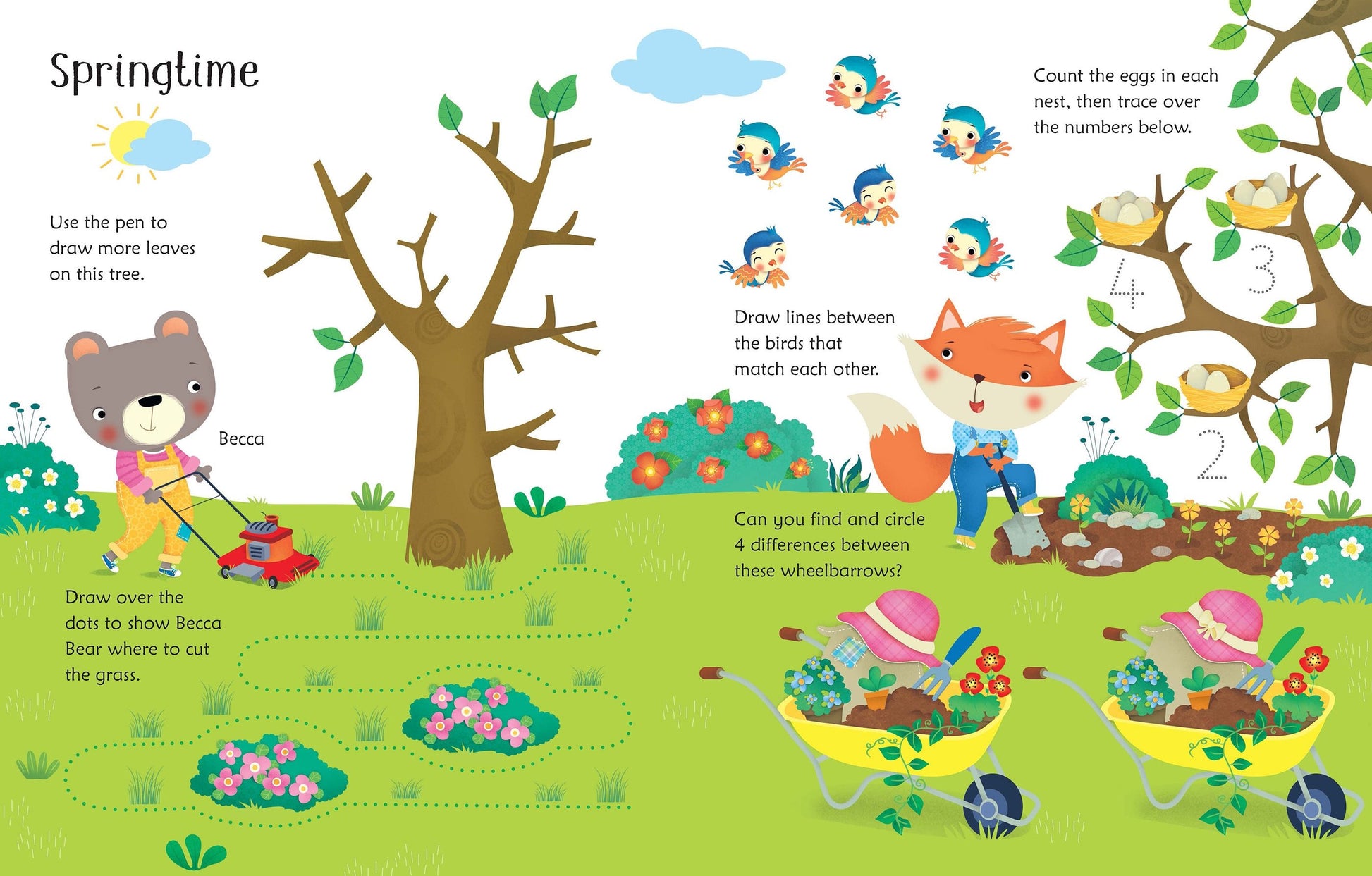 Carte Usborne reutilizabila cu marker lavabil