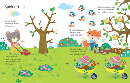 Carte Usborne reutilizabila cu marker lavabil