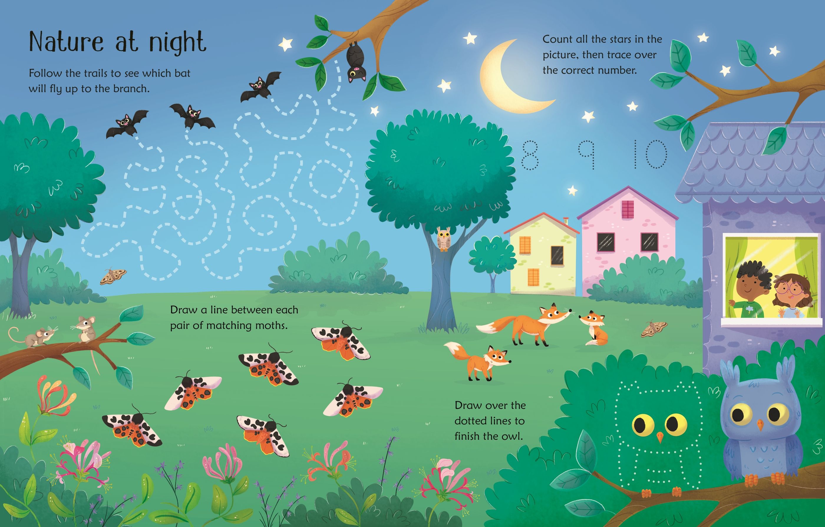 Carte de activitati pentru copii reutilizabila, cu marker lavabil Usborne wipe clean